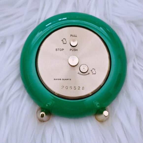 RARE Vintage Tiffany & Co. Golf-Themed Alarm Table Clock Quartz Movement - Picture 3 of 4